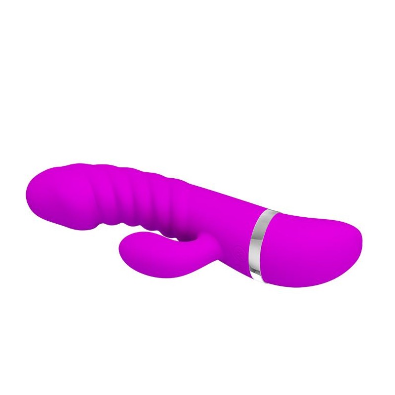 Sex wibrator ze stymulatorem łechtaczki 7tryb 18cm